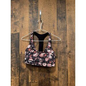 Lululemon Break Free Bra Peony Multi Size 10 EUC